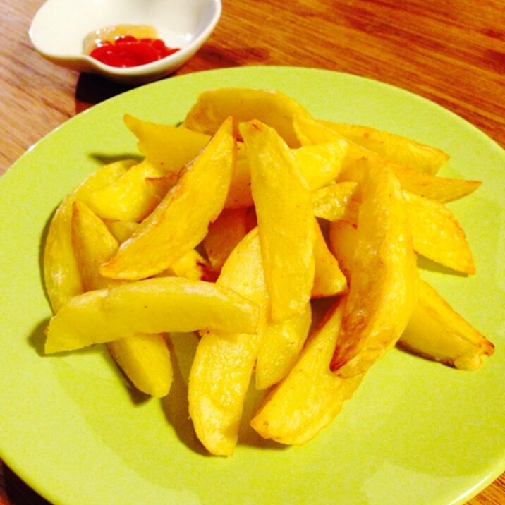 レンジ利用で時間短縮!ポテトフライ